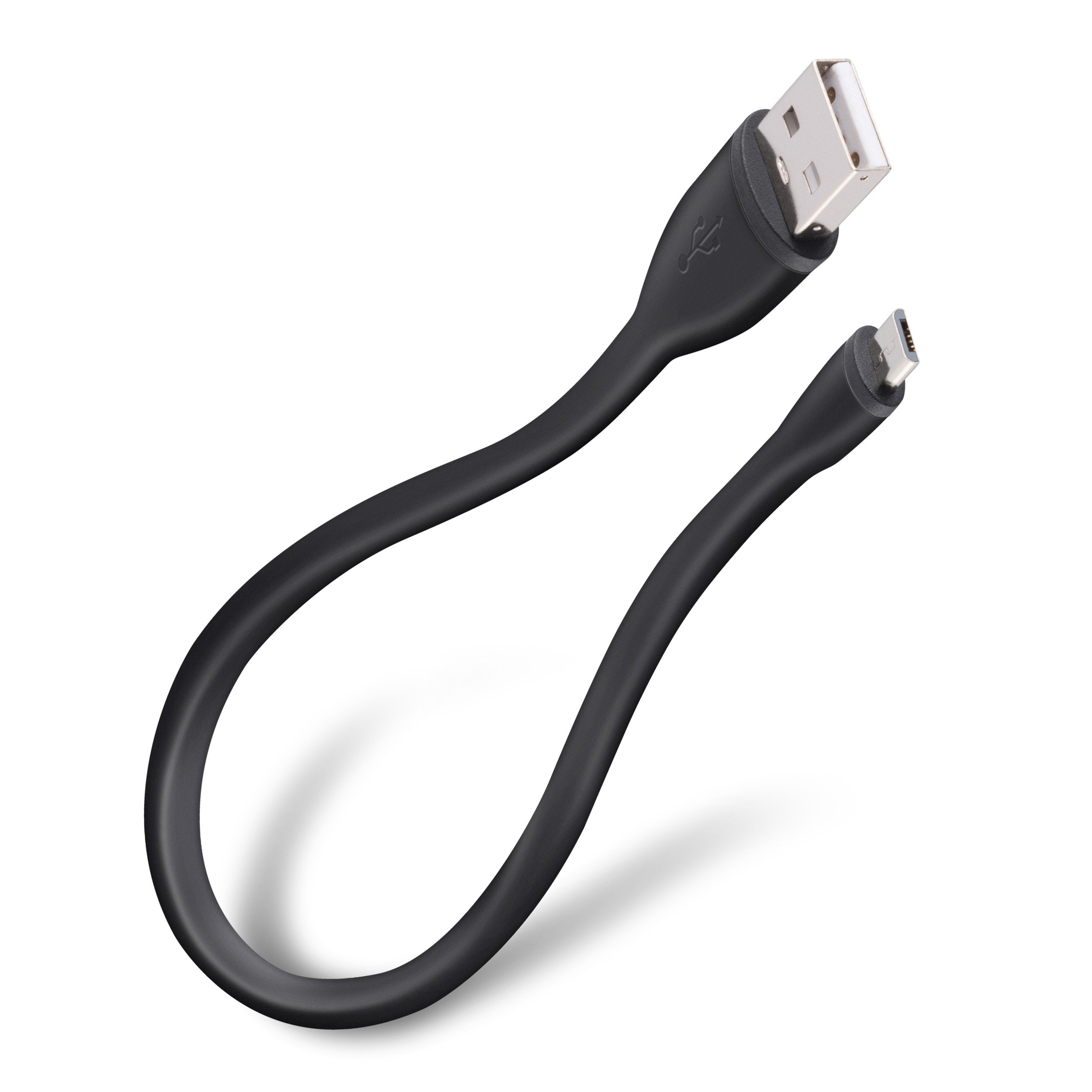 Cable ultra flexible USB a micro USB, de 25 cm