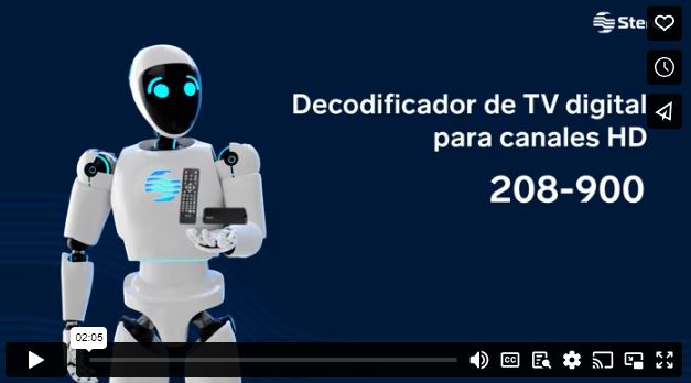 Decodificador de TV digital para canales HD