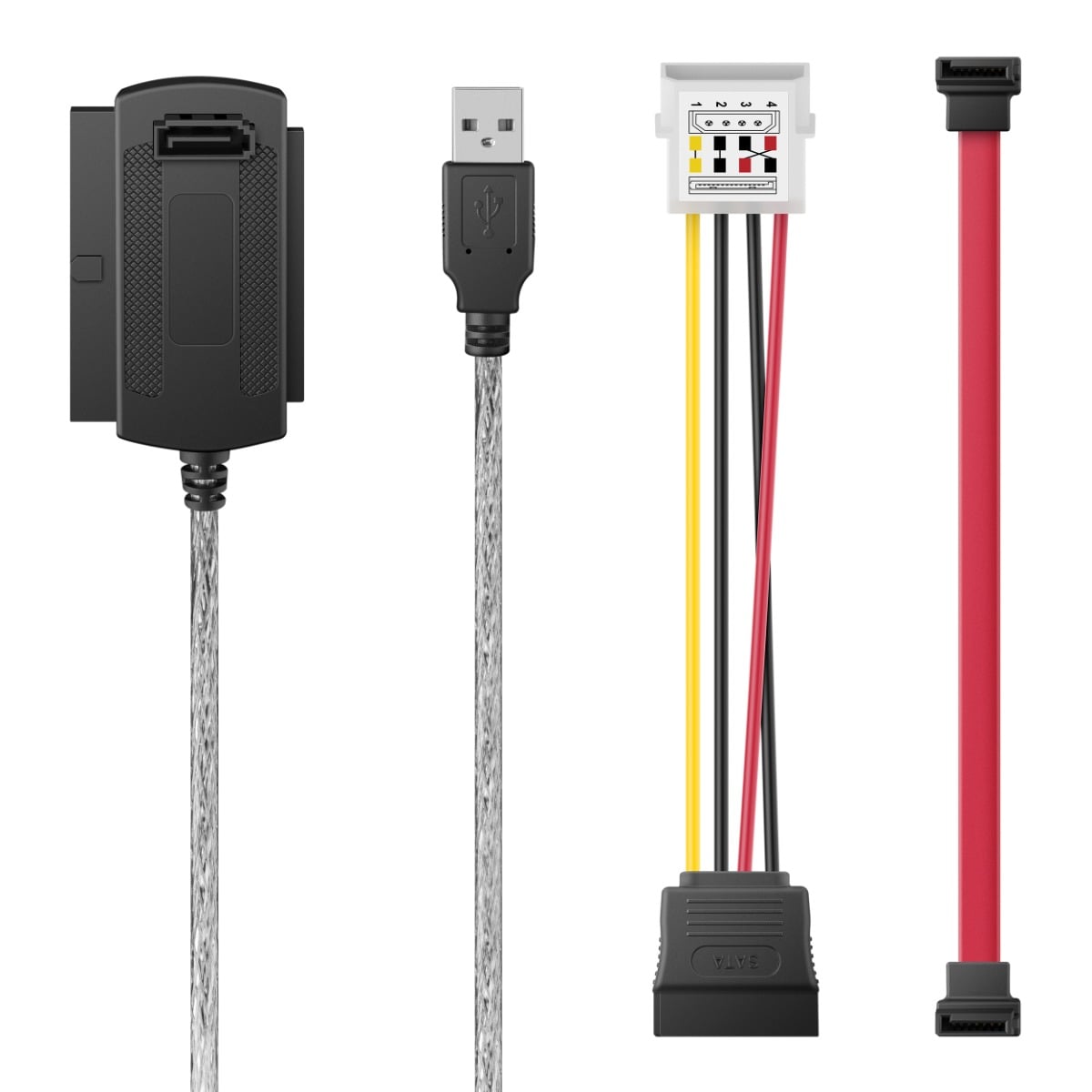 Adaptador/convertidor USB a SATA/IDE para disco duro de 3.5" o 2.5"