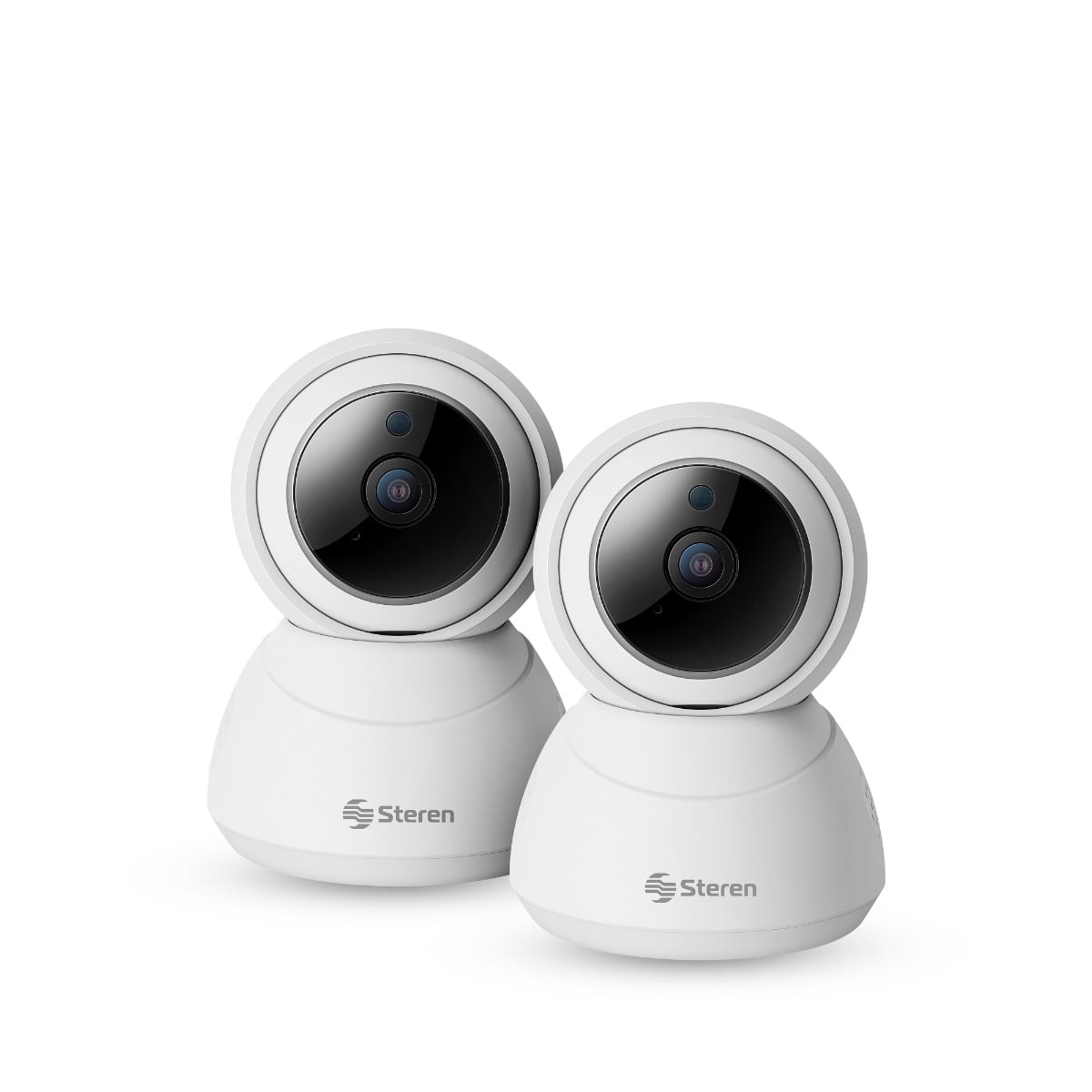 2 cámaras de seguridad Wi-Fi* / Ethernet Full HD robotizada con seguidor de movimiento