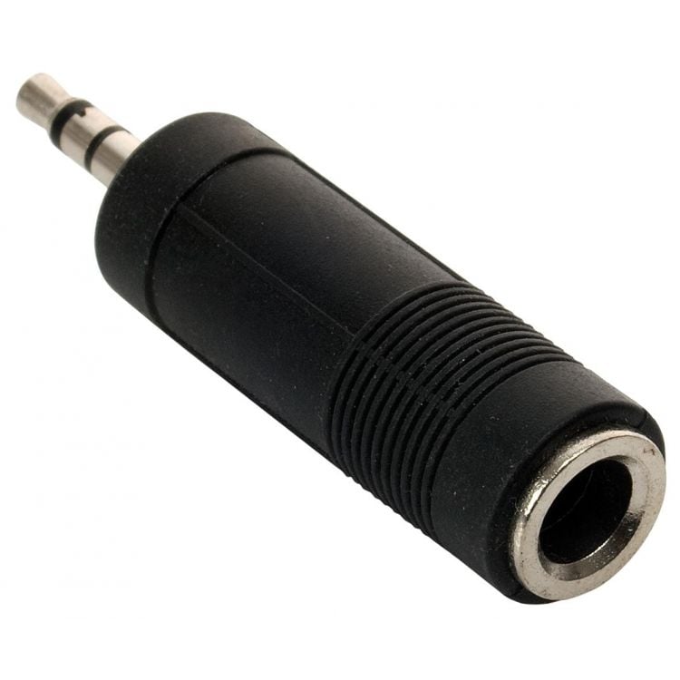 Adaptador de plug 3,5 mm a jack 6,3 mm, estéreo Steren