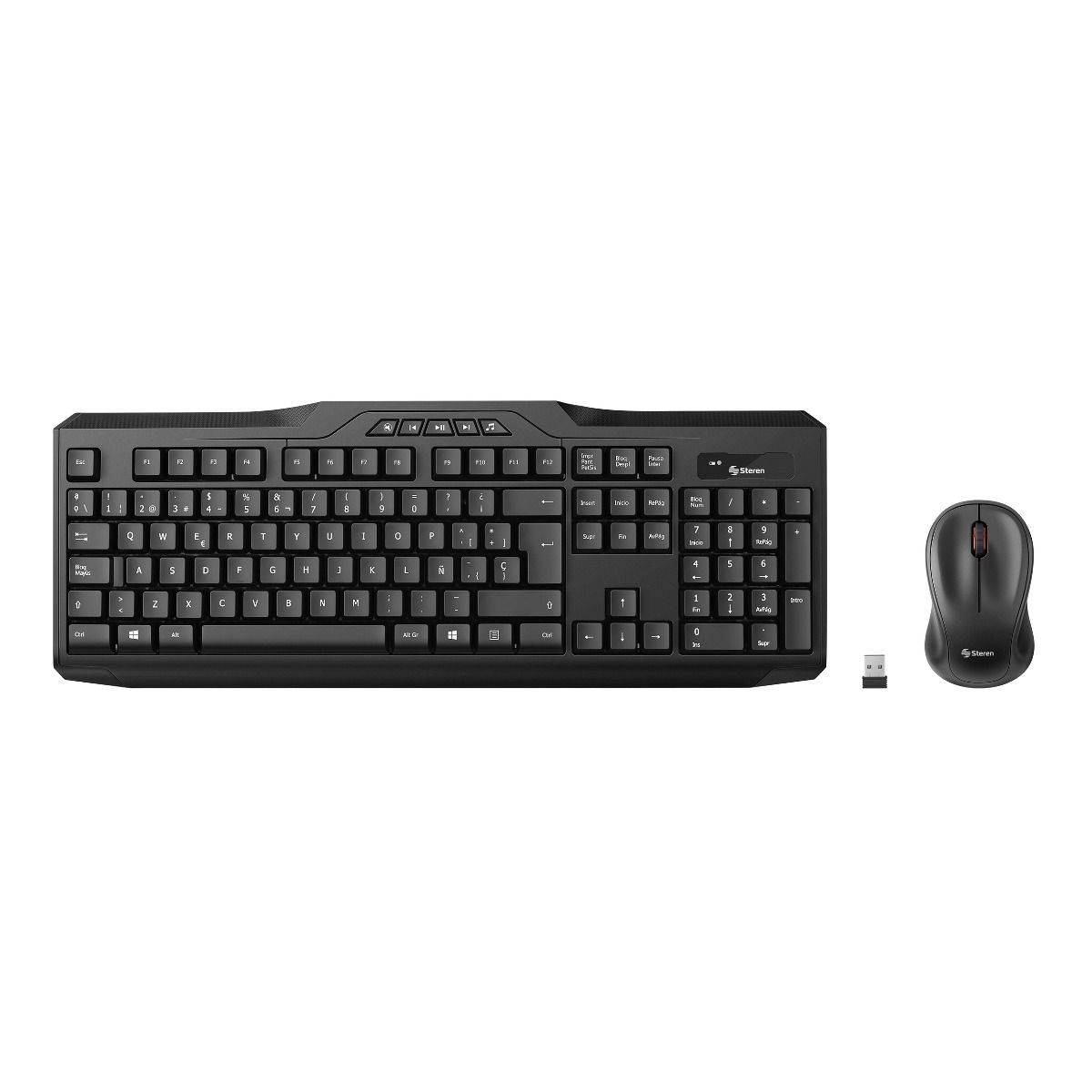 Teclado y Raton Inalambrico Español, 2,4 GHz Ultra Delgado