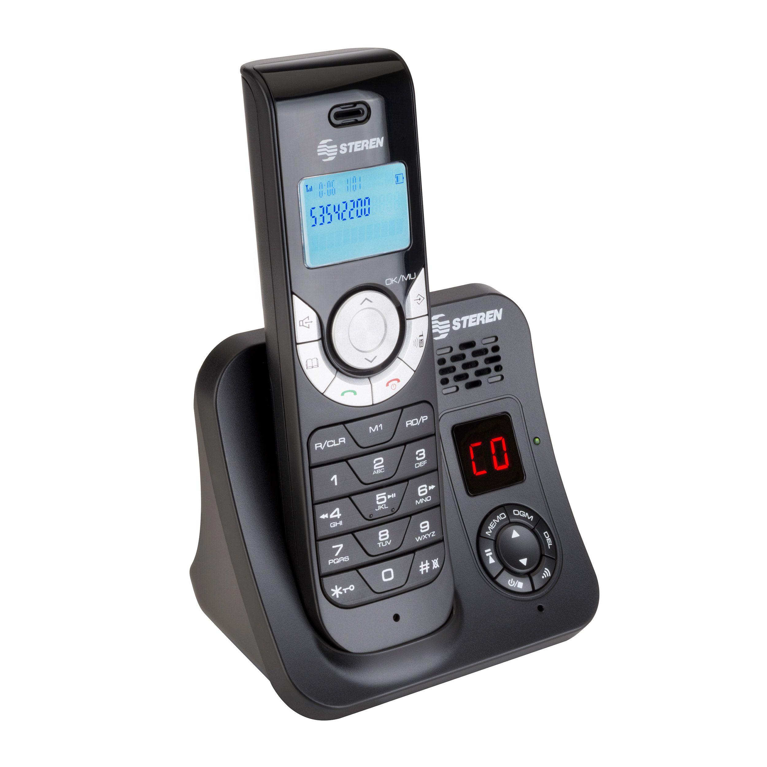 Teléfono inalámbrico DECT 6.0, con contestadora Steren