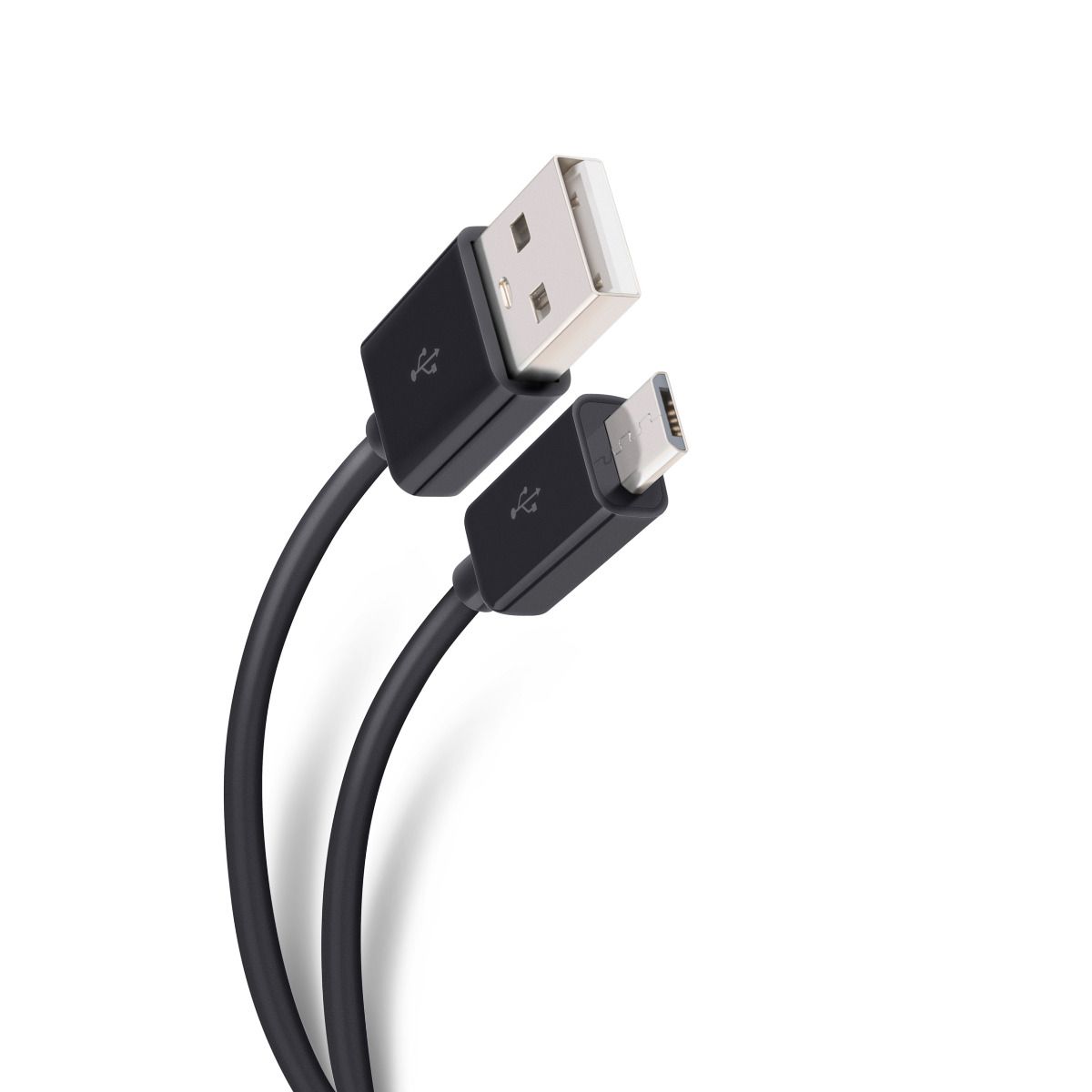 Cable micro USB macho hembra a 2 extremos de cable abiertos, conector USB  2.0 a 2 cables, cable de extensión de cable de alimentación, conector de