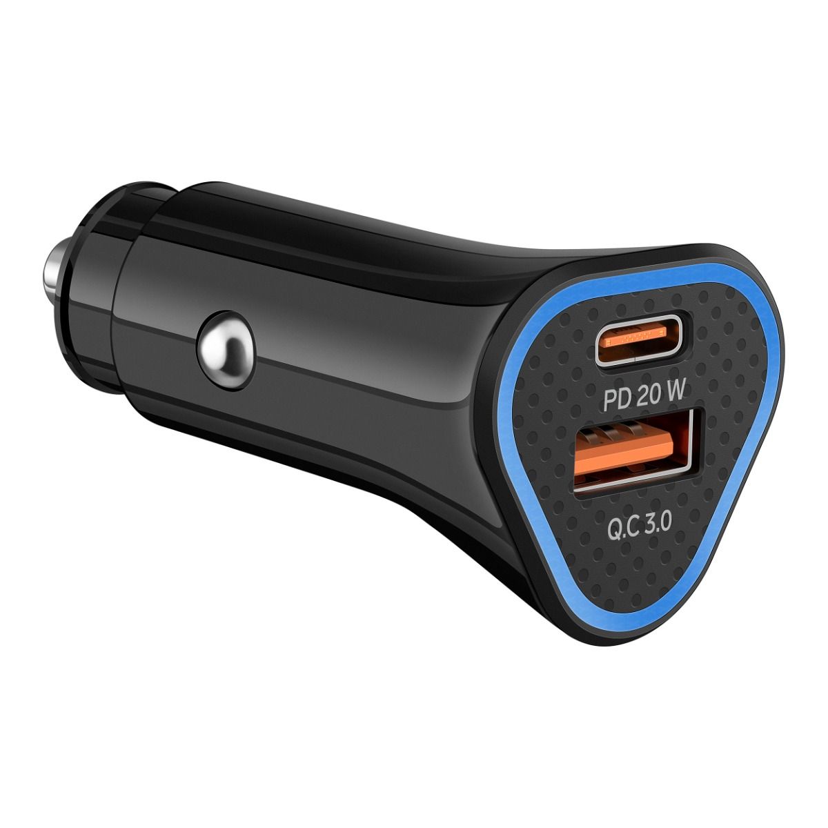 Cargador para auto USB-A / USB-C de 20 W con cable Micro-USB / USB-C Dusted  - MacOnline