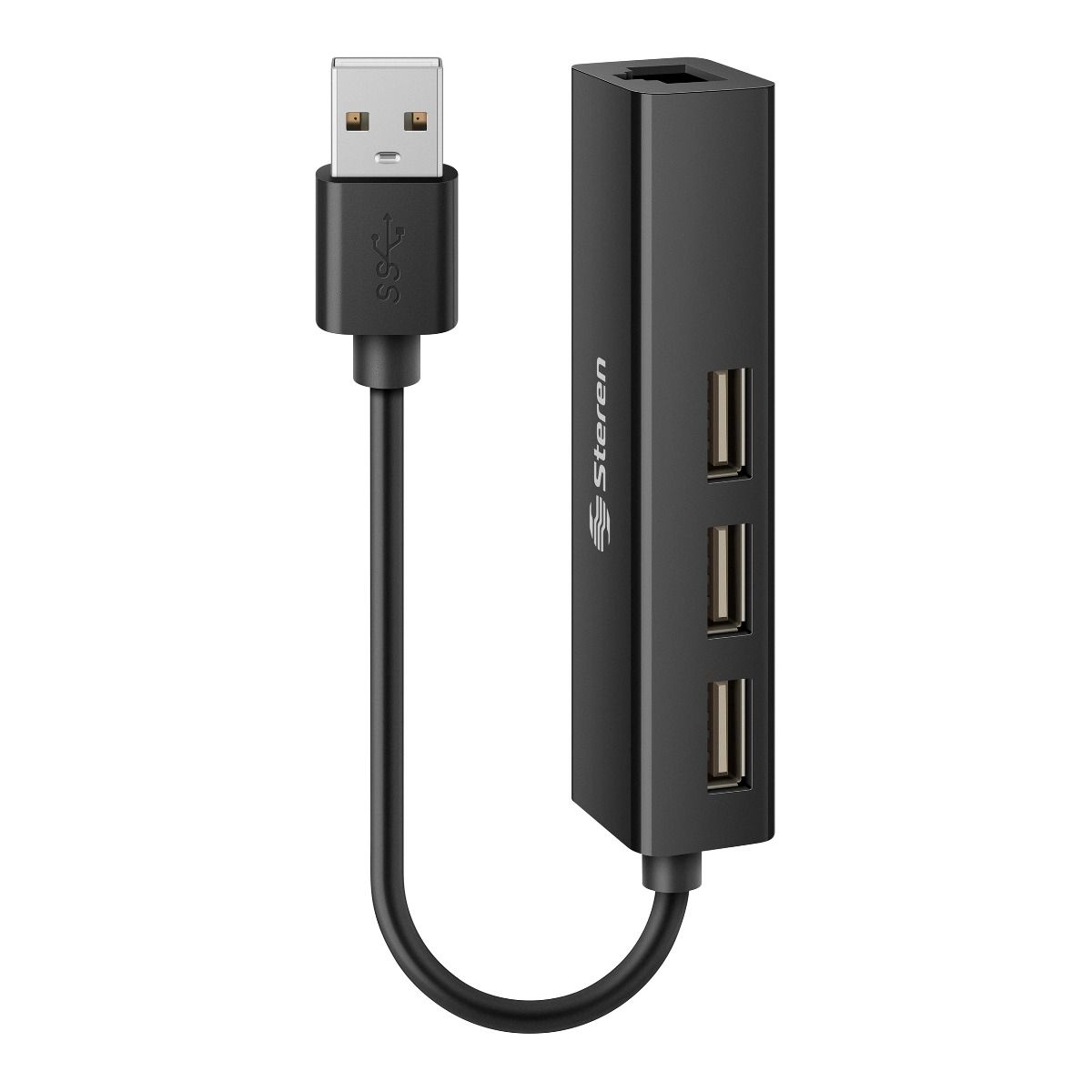 Adaptador USB a Fast Ethernet (RJ45), con HUB Steren Ti