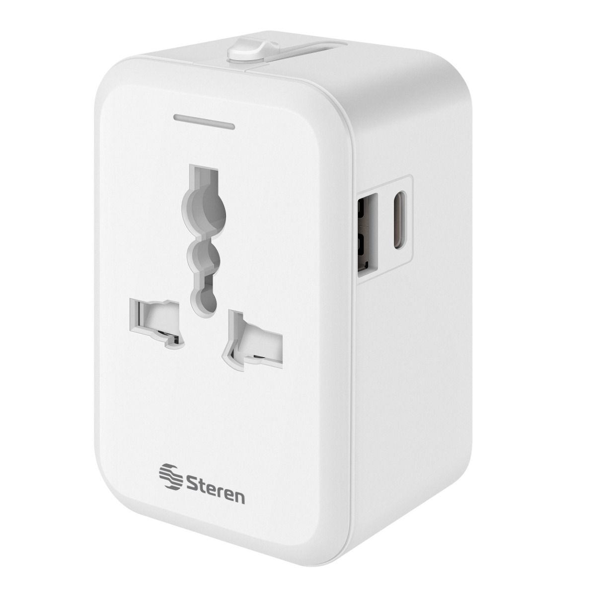 Pack De 2 Adaptadores De Viaje OREI Universales A EE. UU. (Tipo B) – 2 En 1 – Cargador De Baterías