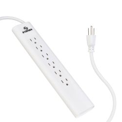 Multicontacto de 6 salidas verticales y cable extra lar