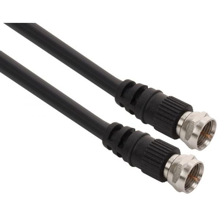 Cable coaxial RG59 con conectores tipo F de rosca, de
