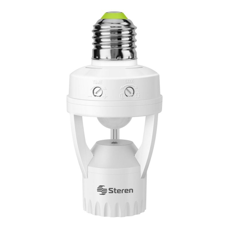 Socket con sensores de movimiento y luminosidad Steren