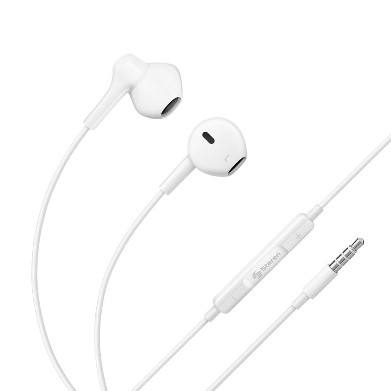 Auriculares de botón Cable Micrófono con control de volumen para Apple  Android