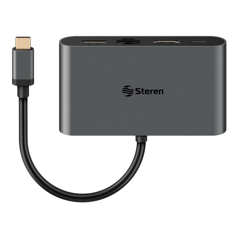 Adaptador USB a Fast Ethernet (RJ45), con HUB Steren Ti