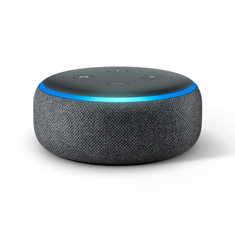 Alexa ECHO DOT 5a Gen negra más foco Wi-Fi (ECHO DOT 5