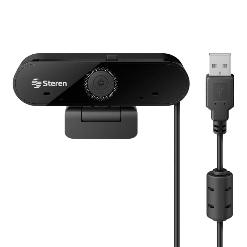 Webcam USB Full HD con doble micrófono Steren Tienda en