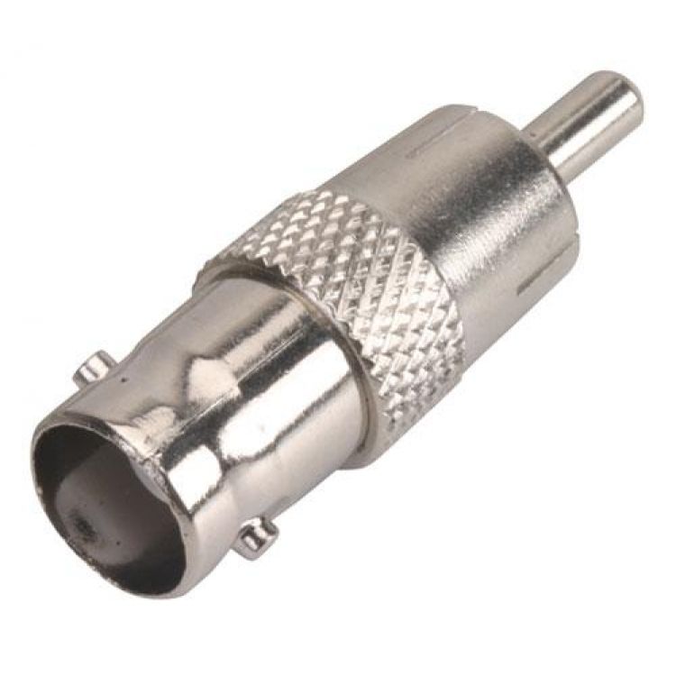 Adaptador Con Conector Hembra Bnc A Macho Rca Steren Ti