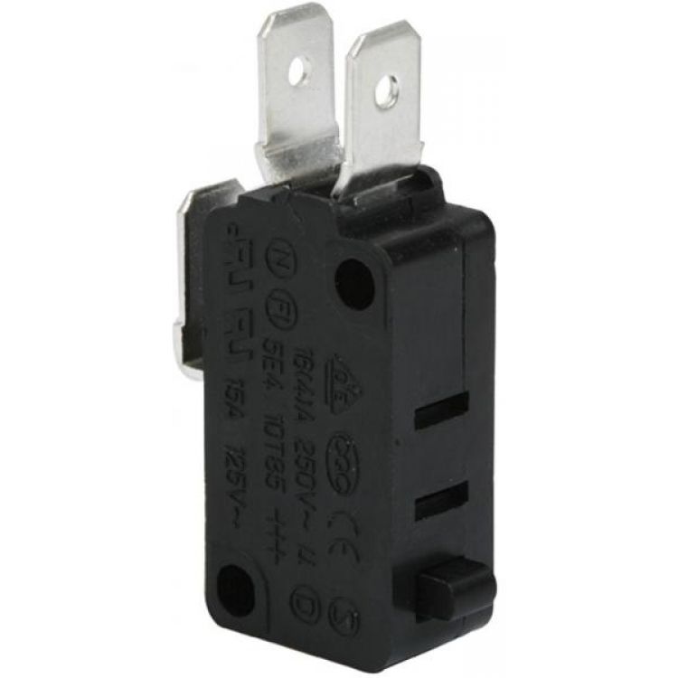Micro switch con botón negro, de 15 A Steren Tienda en