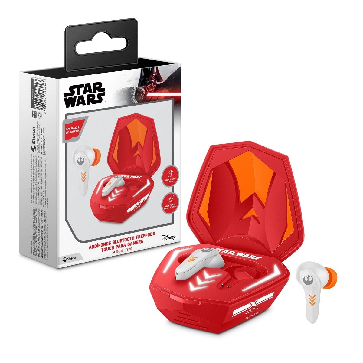 Audífonos Bluetooth FreePods Gamer TWS Star Wars touch