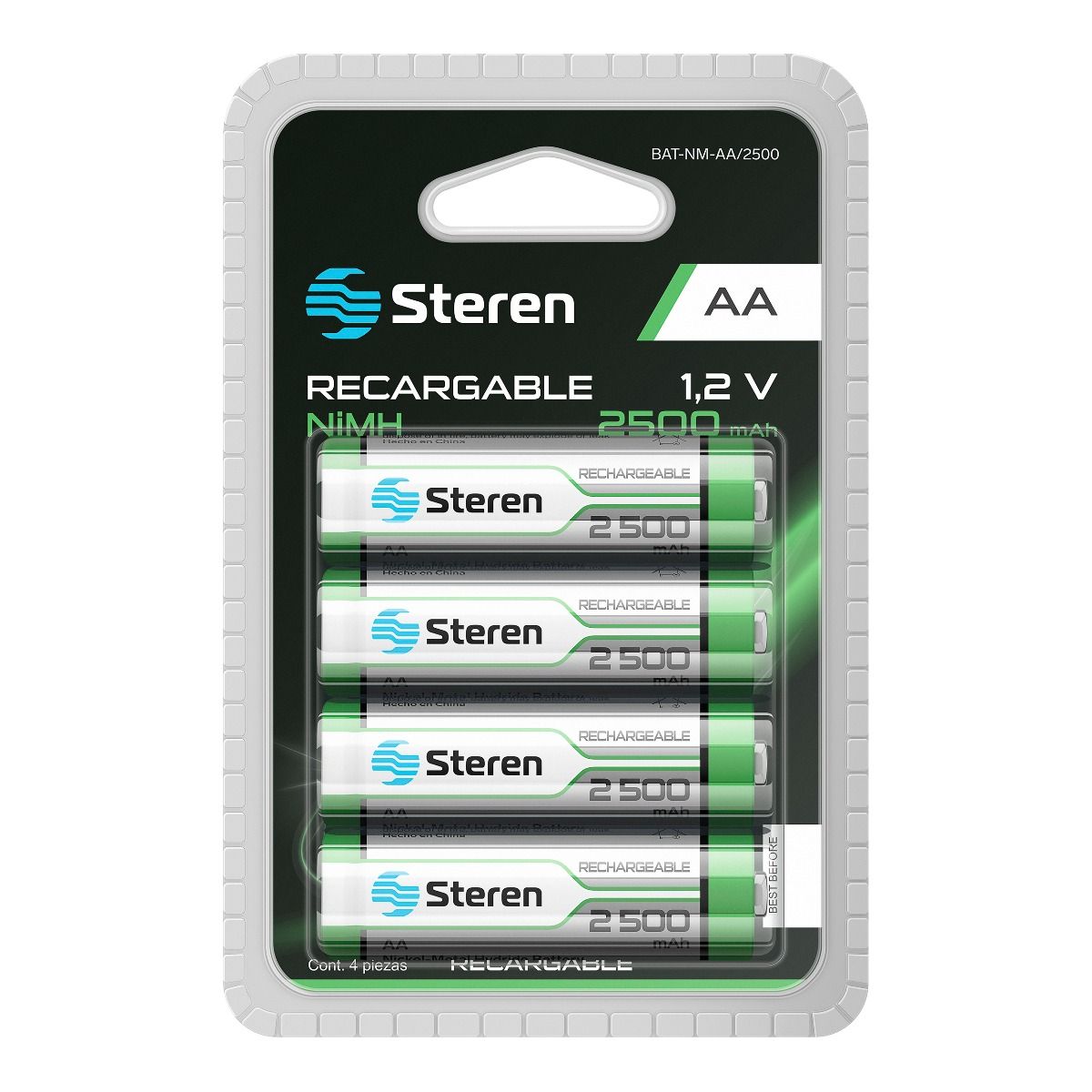 Manifestación Vislumbrar Eficiente Paquete de 4 pilas recargables "AA" en Venta | Steren Tienda en Línea Manifestación Vislumbrar Eficiente Paquete de 4 pilas recargables "AA" en Venta | Steren Tienda en Línea