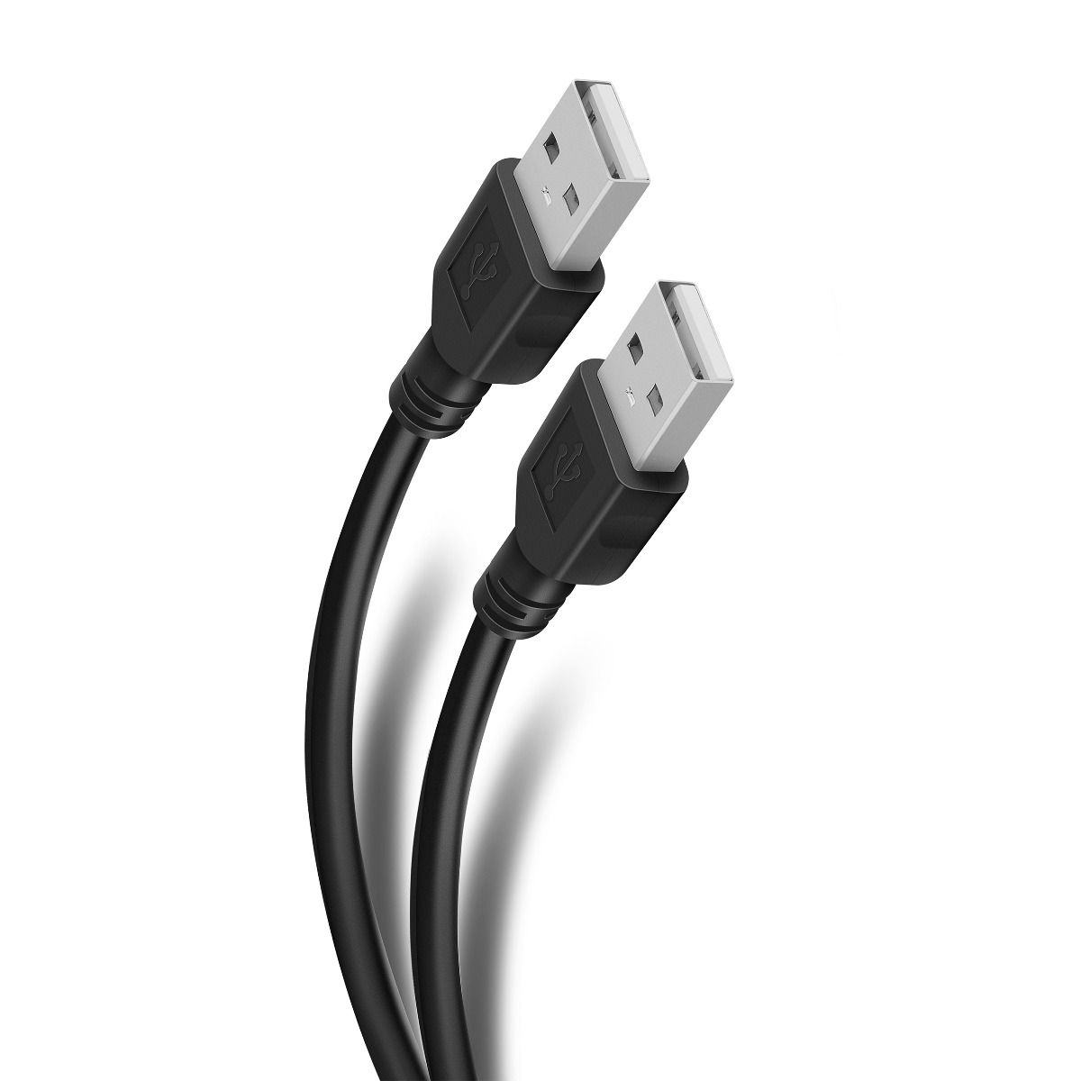 estante el estudio éxito Cable USB a USB de 1,8 m con conectores niquelados. Ste