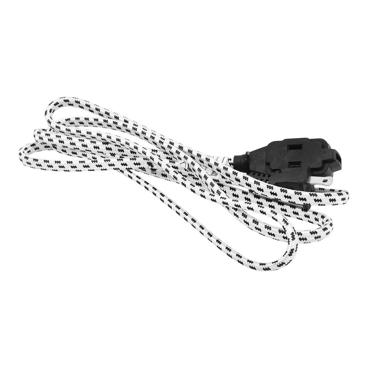 extension electrica de 2 m con 2 contactos y cable tipo cordon