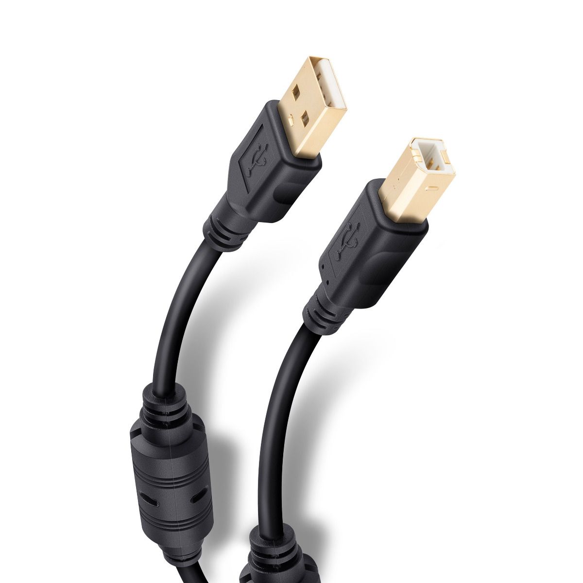 Cable Elite USB a USB tipo B de 3,6 m con conectores do