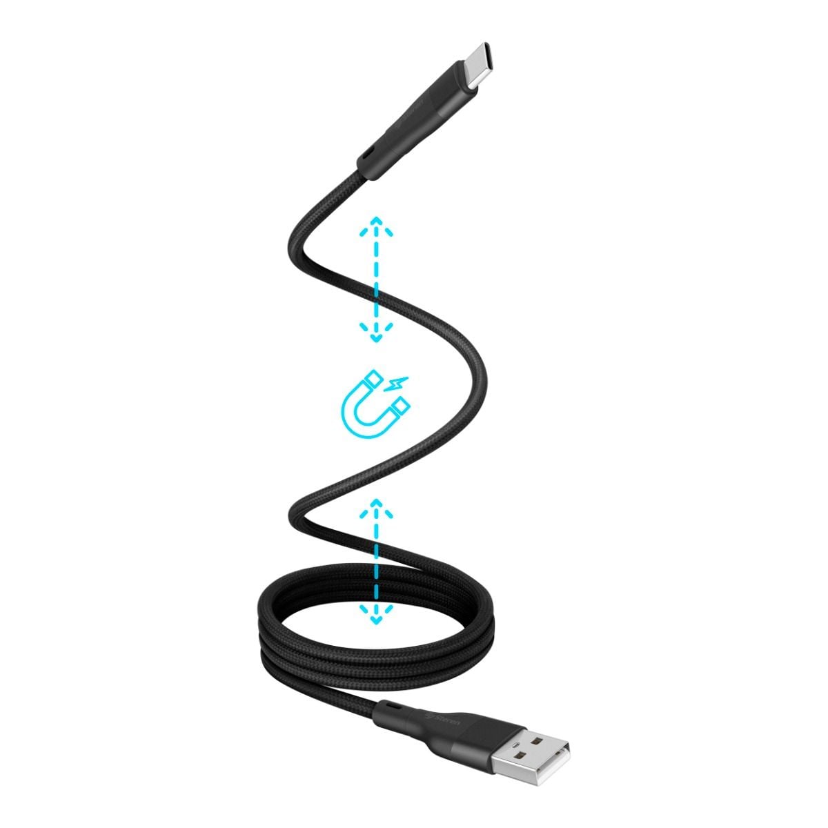 USB a USB C magnético tipo cordón de 1 m 65 W