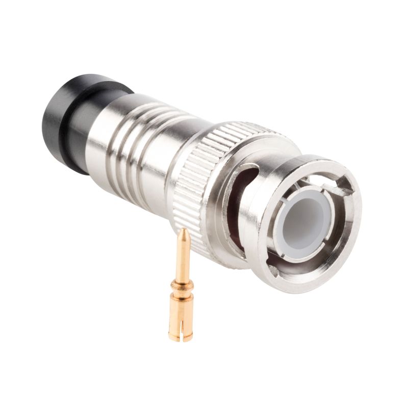 Conector macho BNC PermaSeal, para cable coaxial RG59 S