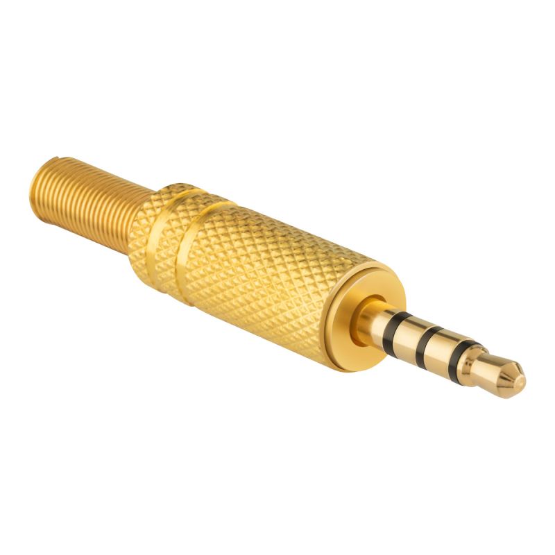 Plug 3.5mm TRRS metálico Plug 3.5mm TRRS metálico