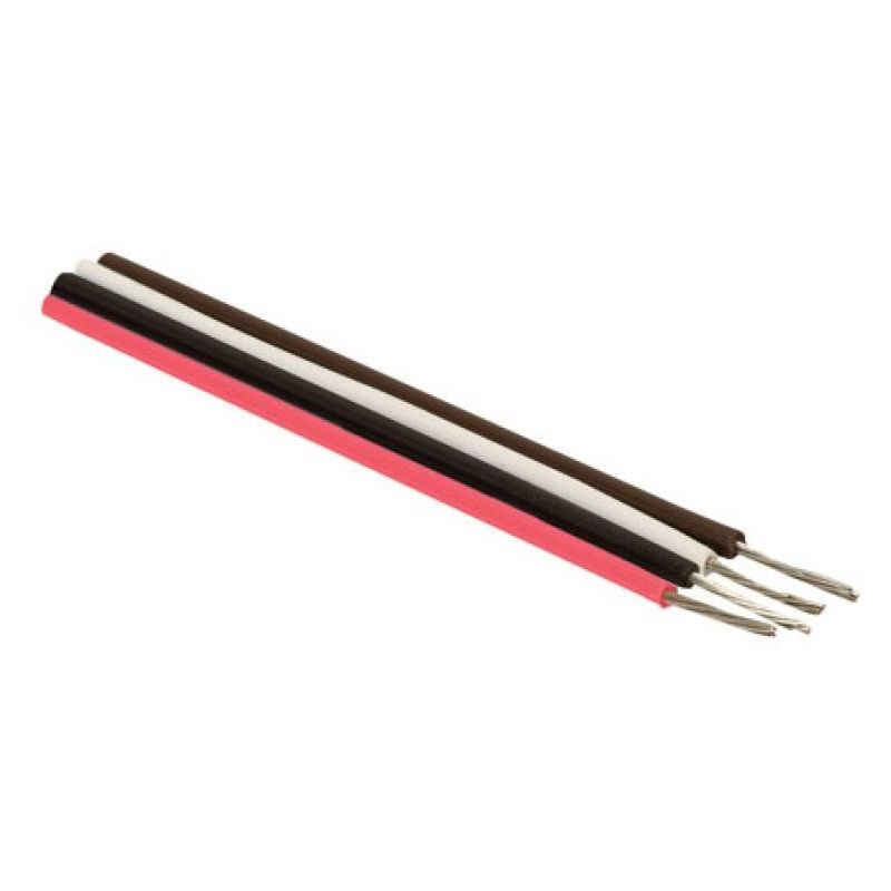 átomo doble Perímetro Cable estañado para conexiones, en color rojo, calibre