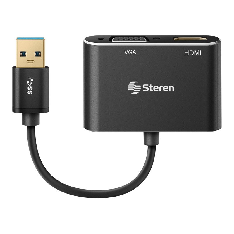 Adaptador USB 3.0 a HDMI VGA Steren Tienda en Línea