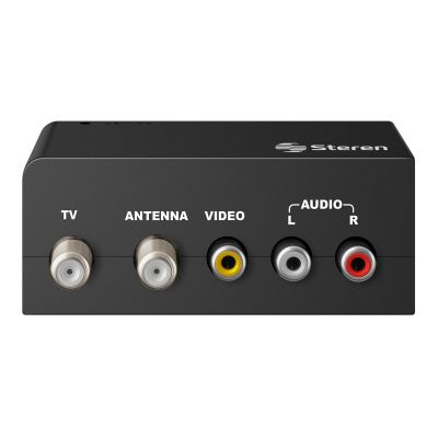 Convertidor RCA a Coaxial Conecta Equipos A V a tu TV
