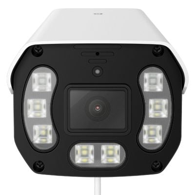 Cámara de seguridad Wi-Fi/PoE de 4 Mpx tipo bala fija, para exterior