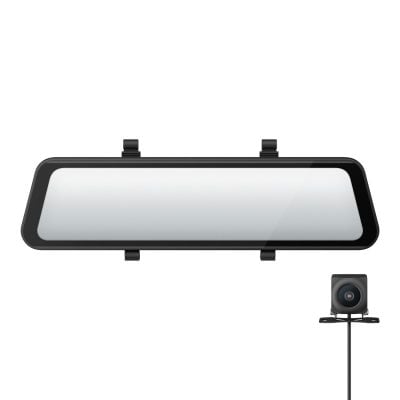 Espejo retrovisor para auto (Dash Cam) con grabador, cámara frontal 4K, cámara de reversa 2.5K y visualización por App