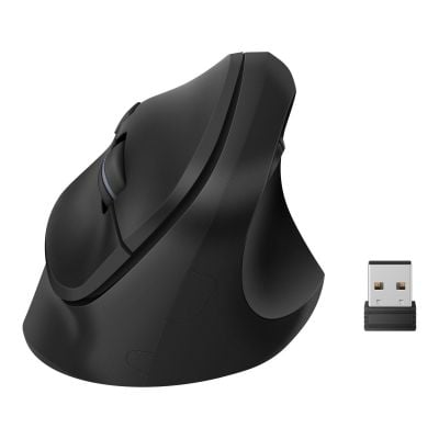 Mouse inalámbrico vertical 800 / 1100 / 1500 DPI, negro