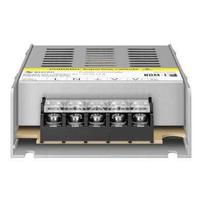 Fuente conmutada de 1 canal, 50 W de potencia con salida de 5 Vcc y capacidad de 10 A
