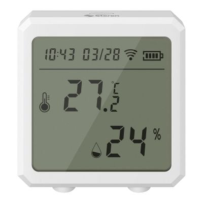 Sensor Wi-Fi* de temperatura y humedad con pantalla digital