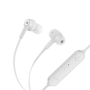 Audífonos Bluetooth con auriculares ergonómicos color blanco
