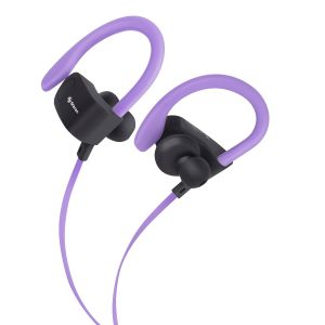 Audífonos Bluetooth* Sport Free con cable plano color morado