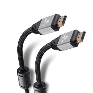 Cable Elite HDMI 4K con filtros de ferrita, 3.6 m color gris