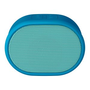 Mini bocina Bluetooth* con reproductor USB/microSD y radio FM color azul