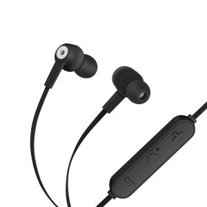 Audífonos Bluetooth con auriculares ergonómicos color negro