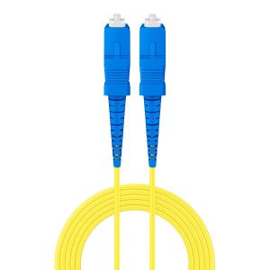 Jumper de FO simplex SM (OS2) cable tipo Riser de 2 mm, SC/UPC a SC/UPC de 3 m