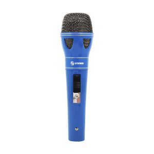 Micrófono alámbrico unidireccional azul