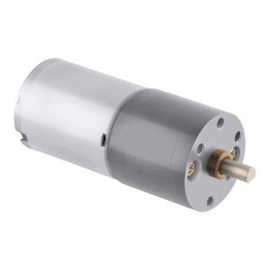 Motor reductor metálico con eje tipo D, 9 Vcc