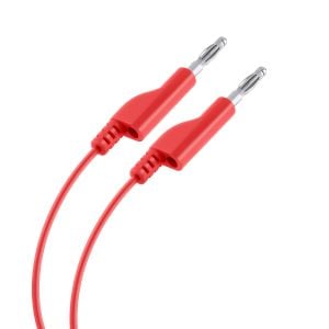Cable Plug a Plug tipo BANANA, color rojo