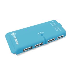 HUB USB 2.0 de 4 puertos azul