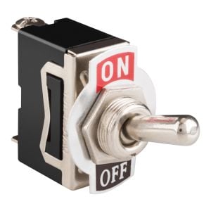 Switch de palanca 1 polo, 1 tiro, 2 posiciones, 15 Amperes