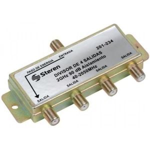 Divisor de 4 salidas, de 75 Ohms, 2 GHz, 90 dB