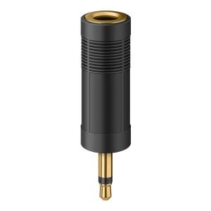 Adaptador elite de plug 3,5 mm a jack 6,3 mm, monoaural