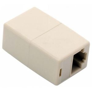 Cople jack a jack RJ45 de 8 contactos